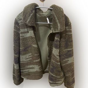 Camo Fuzzy Jacket